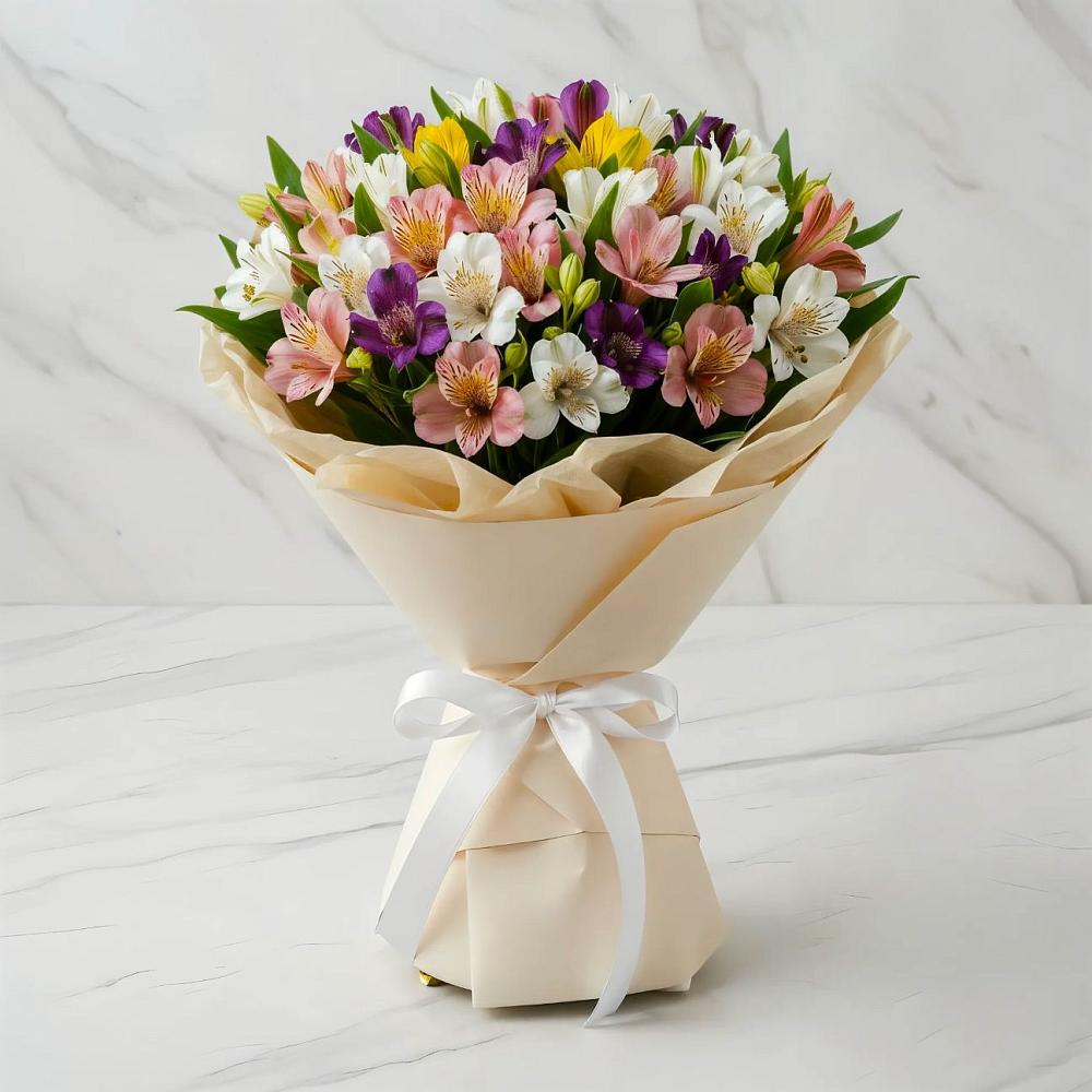 Букет цветов из: Альстромерии в Инском