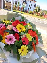 Букет цветов из:  Герберы #REPLACE_PRED# Инском