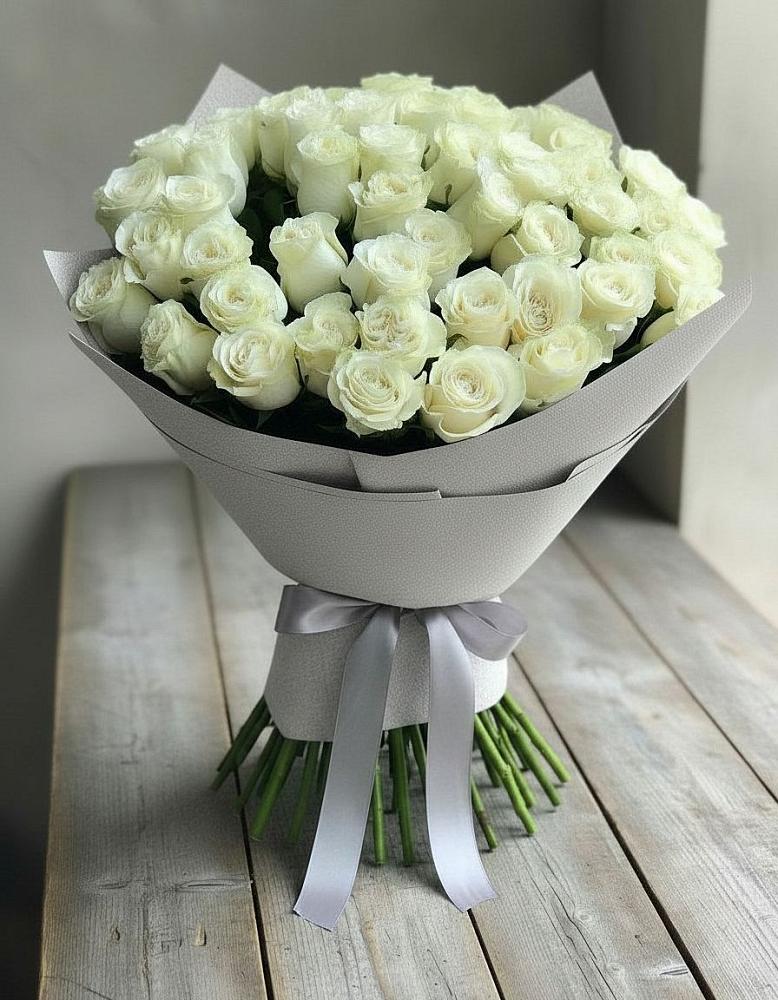 Букет 35 Белых роз в Инском