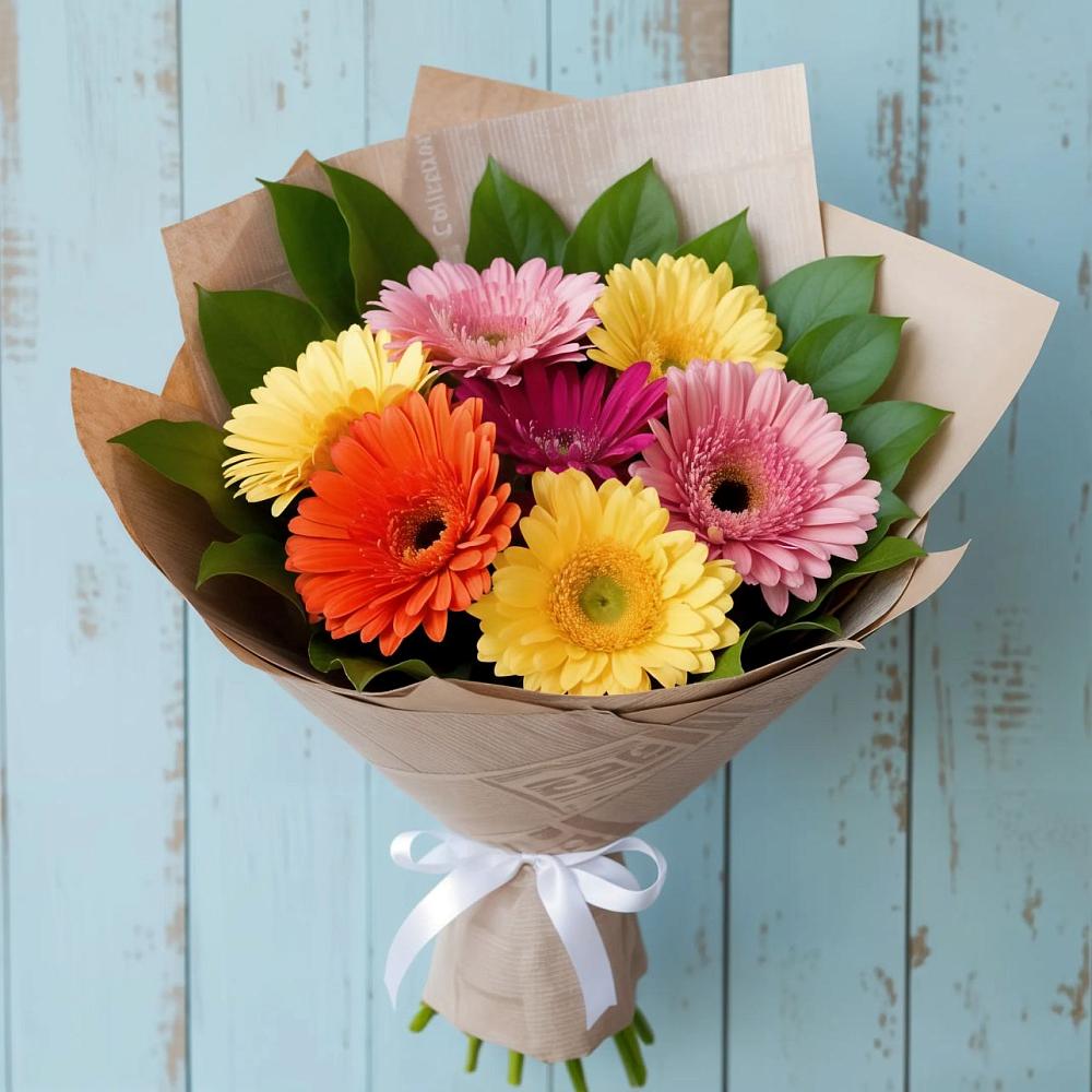Букет цветов из: Герберы в Инском