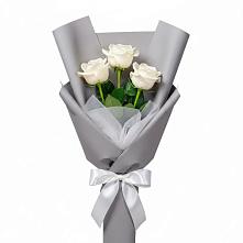 Букет 3 белые розы #REPLACE_PRED# Инском