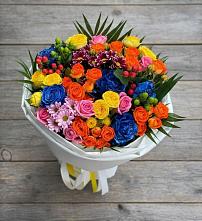 Букет цветов из:  Розы и Хризантемы в Инском