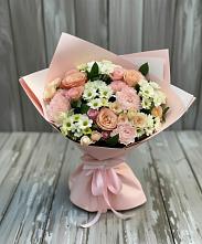 Букет цветов из:  Гвоздики, Розы и Хризантемы #REPLACE_PRED# Инском