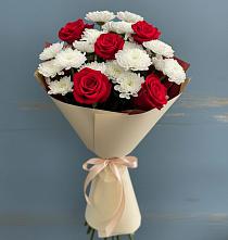 Букет цветов из:  Розы и Хризантемы #REPLACE_PRED# Инском