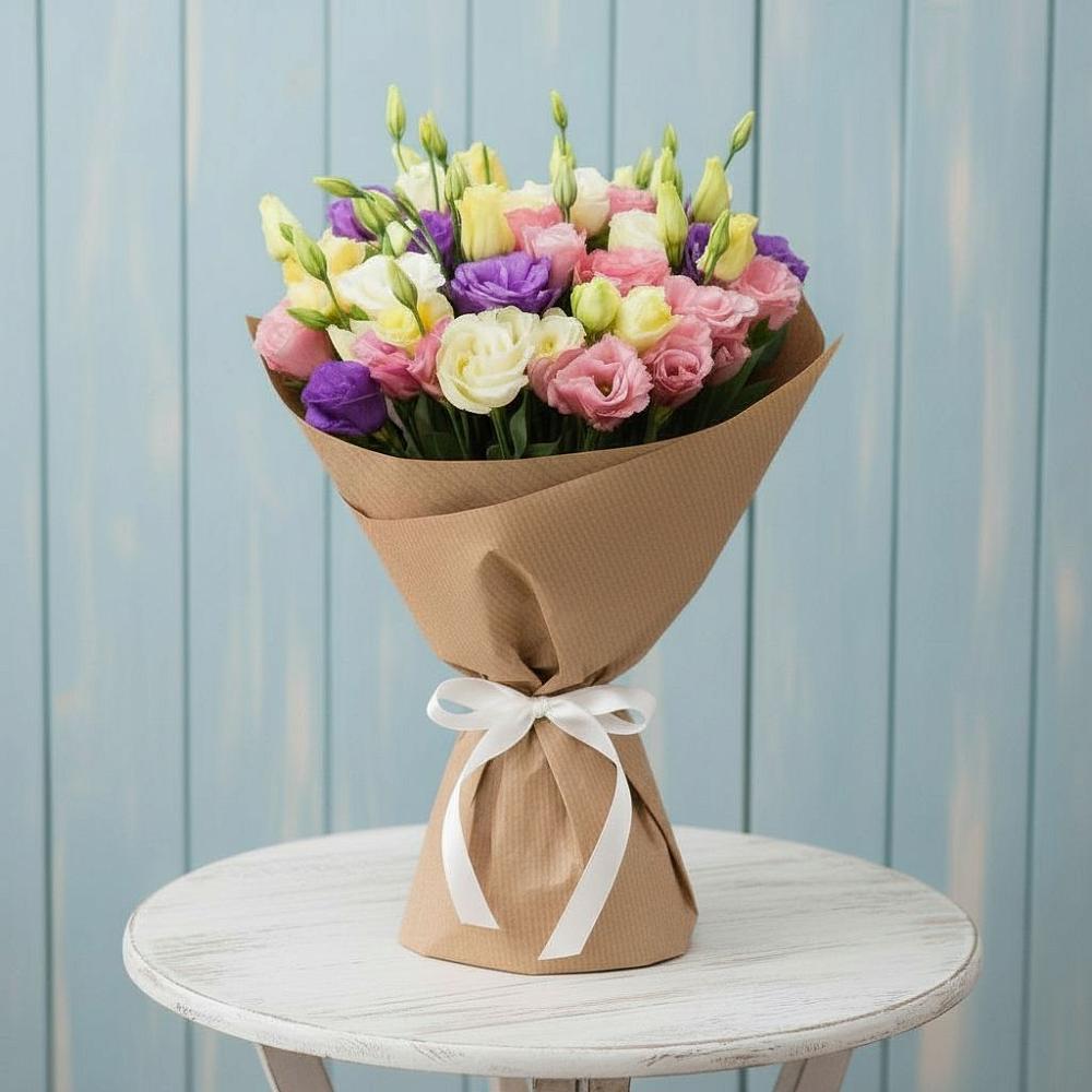 Букет цветов из: Лизиантусы в Инском