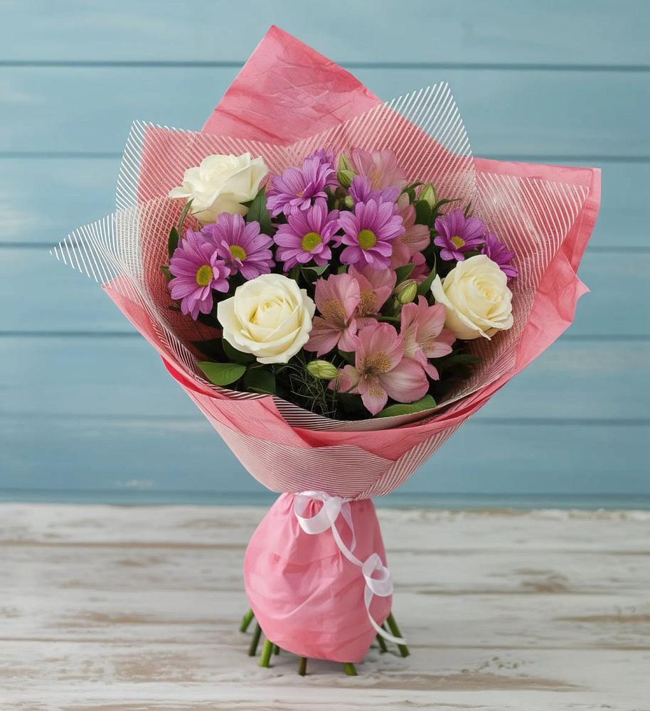 Букет цветов из: Герберы в Инском